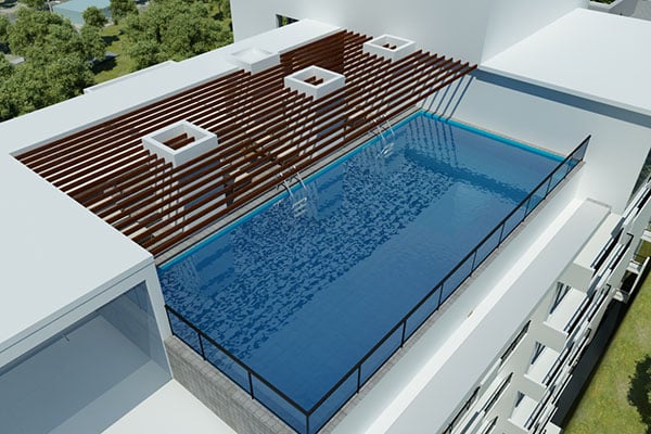 An image of an apartment swimming pool
