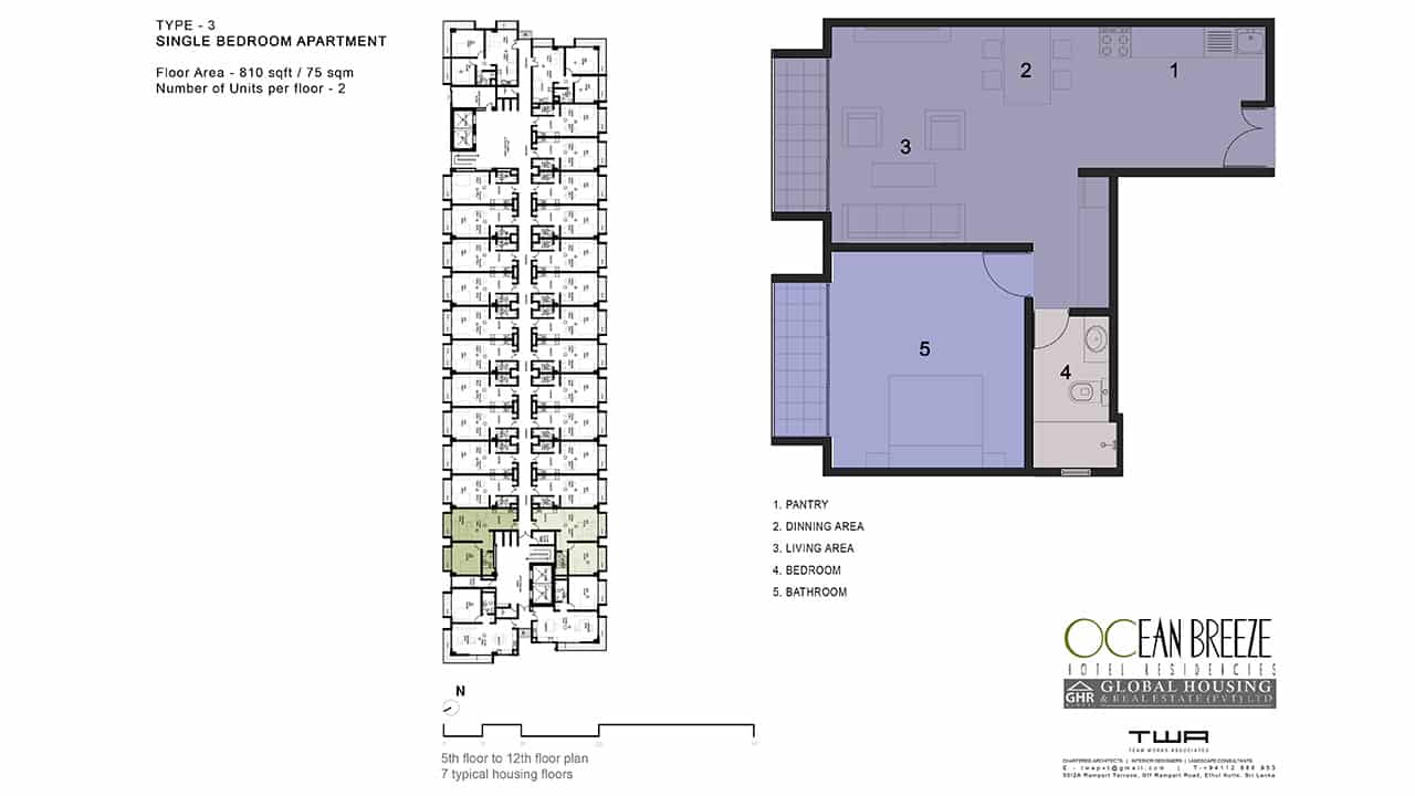 The Ocean Breese apartment floor plan