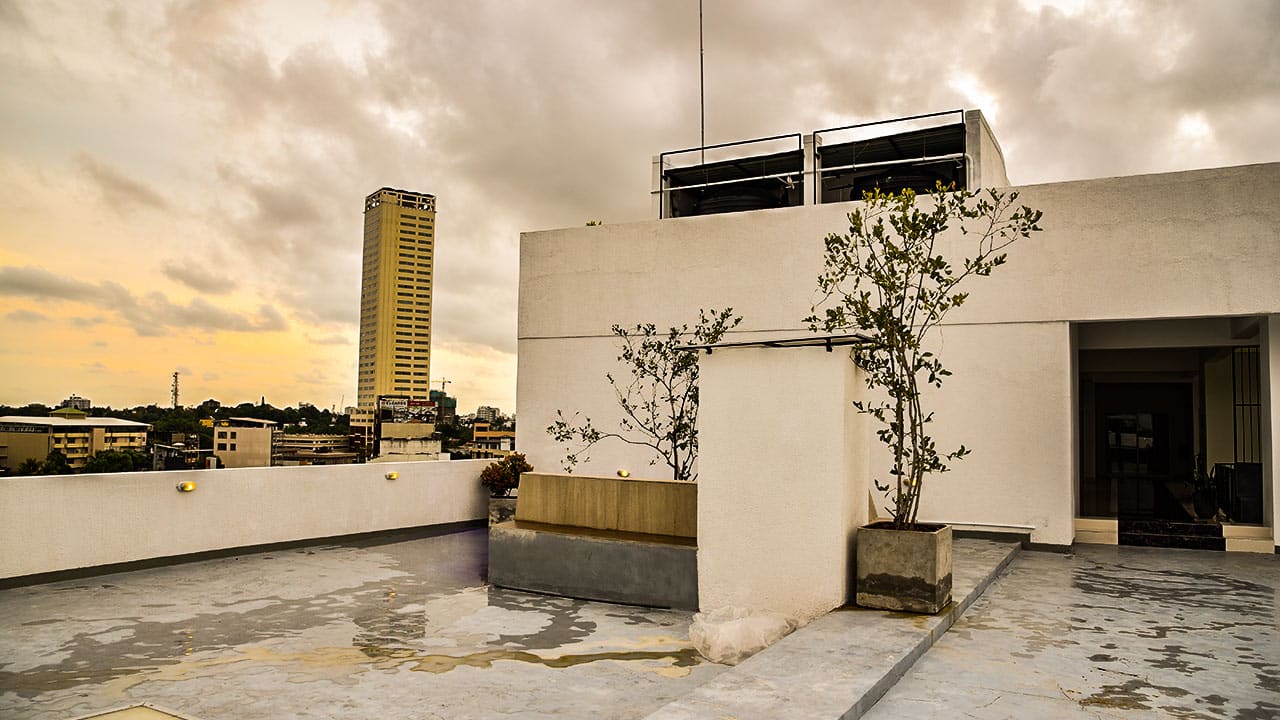 An image of the Paragon apartment roof top