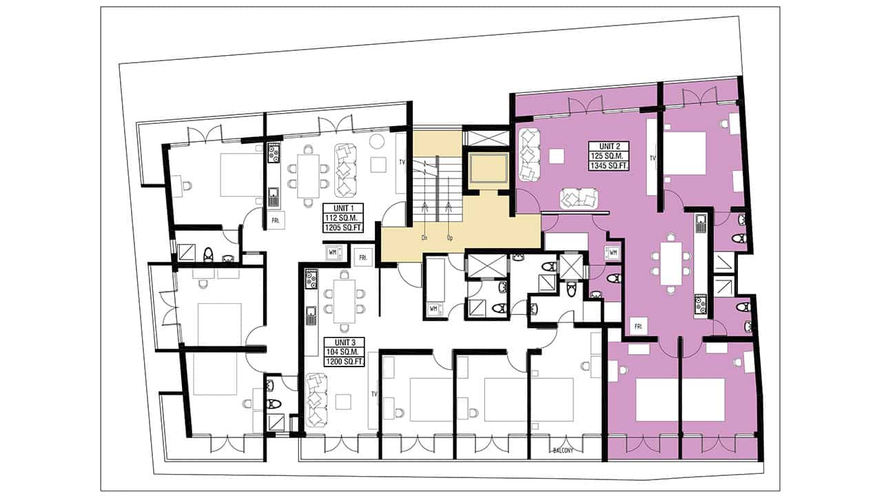 The Rajagiriya apartment floor plan