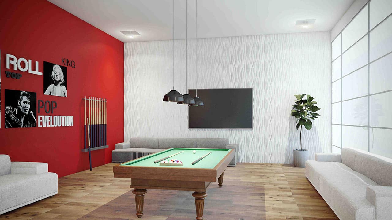 An image of a pool table